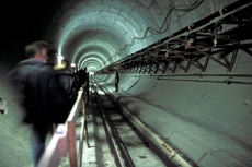 Rennes (35), construction du tunnel du métro