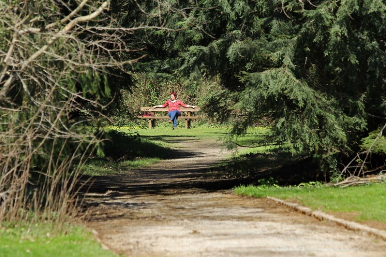 Au bout du tunnel (parc des Gayeulles, à Rennes).