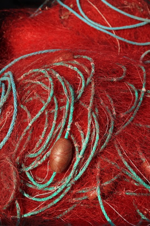 Filet de pêche à Palavas-les-Flots (34).