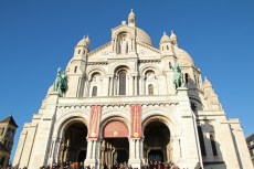 Paris, Montmartre. La Basilique du Sacré-Cœur vue depuis le&nbsp;Parvis.