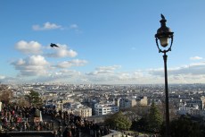 Paris, Montmartre. Vue sur Paris depuis le Parvis du&nbsp;Sacré-Cœur.