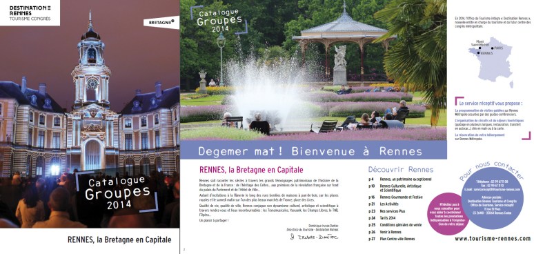 Catalogue Groupe 2014 - Office du Tourisme de Rennes