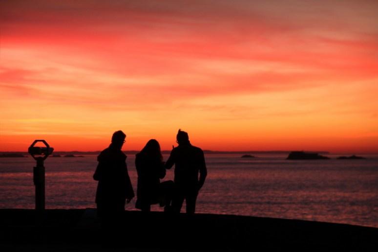 Coucher de soleil à Saint-Malo