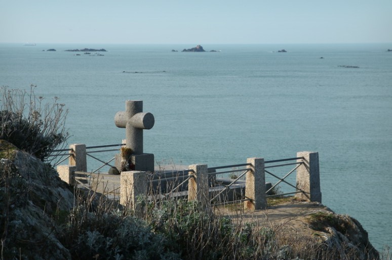 Saint-Malo - Tombe de François-René de Chateaubriand sur l'île du Grand-Bé