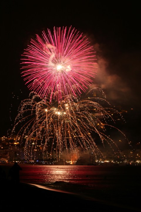 Feu d'artifice à Blanes (Espagne)