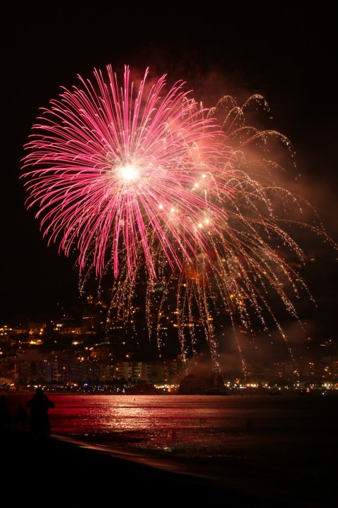 Feu d'artifice à Blanes (Espagne)