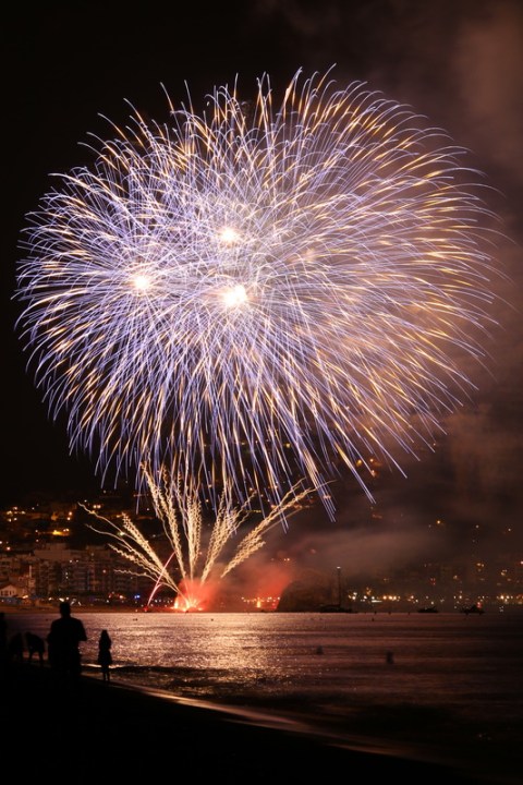 Feu d'artifice à Blanes (Espagne)