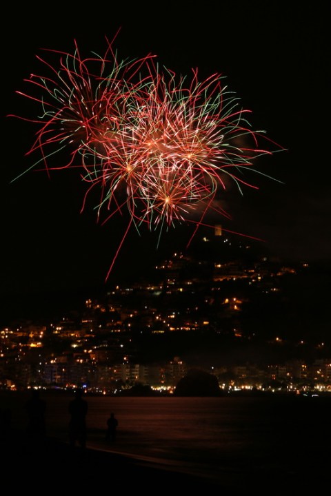 Feu d'artifice à Blanes (Espagne)