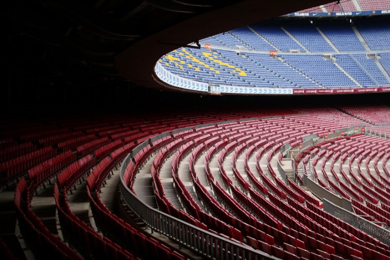 Le stade du Camp Nou (Barcelone, Espagne)