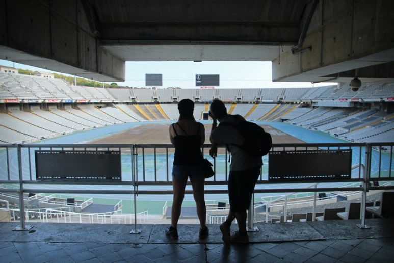 Le stade olympique Lluís-Companys (Barcelone, Espagne)