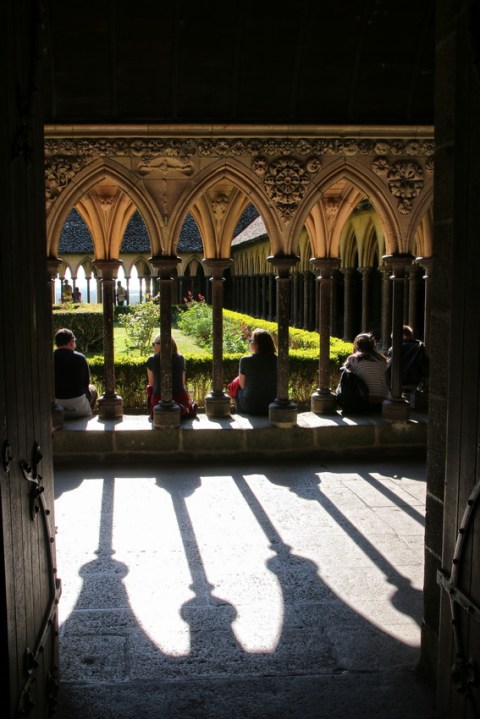 L'abbaye du Mont-Saint-Michel : Le cloître.