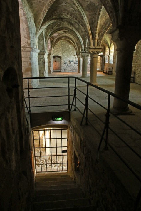 L'abbaye du Mont-Saint-Michel : Le promenoir.