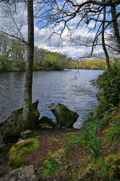 Muzillac (Morbihan), l'étang de Pen Mur.