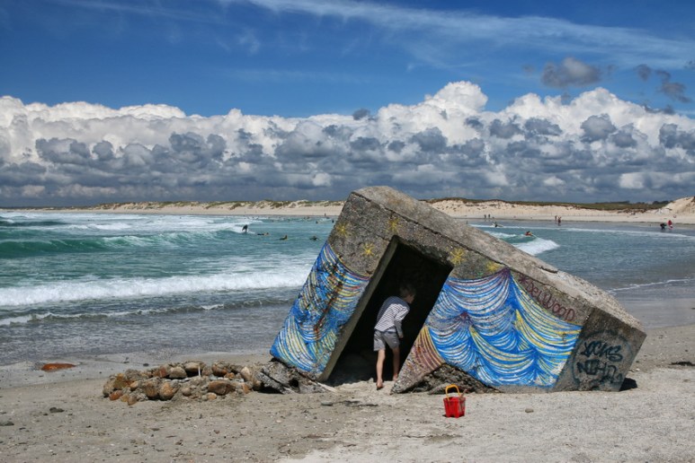 Plomeur, plage de la Torche (Finistère).