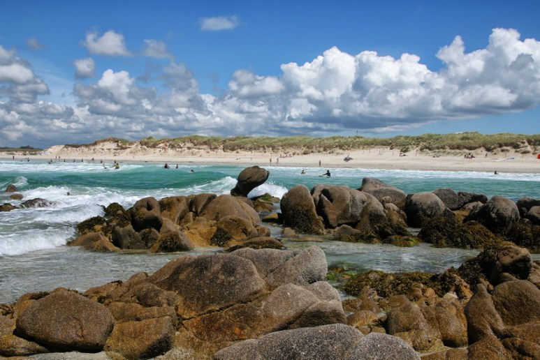 Plomeur, plage de la Torche (Finistère).