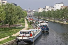 Péniches sur la&nbsp;Vilaine