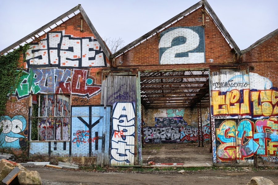 Friche industrielle de l'ancien arsenal de Rennes (04/02/2024)