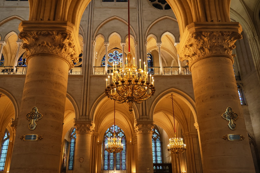 Dans la cathédrale Notre-Dame de Paris.