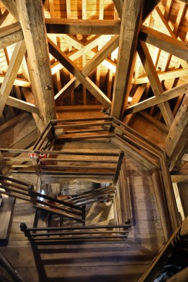 Dinan (Côtes-d'Armor). Dans la Tour de l'Horloge.