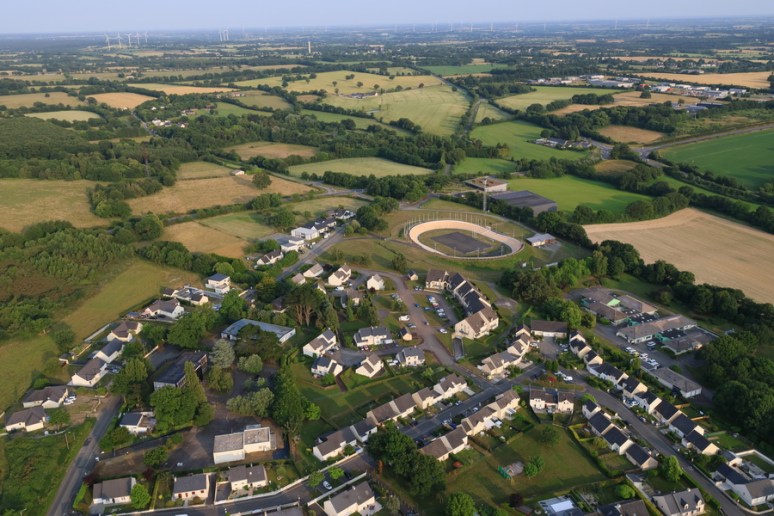 Survol de Châteaubriant.