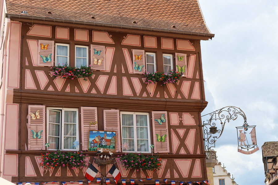 Colmar (Alsace). La Maison au Pèlerin, ou Koïfhus (ancienne douane), Dans la Grand Rue.