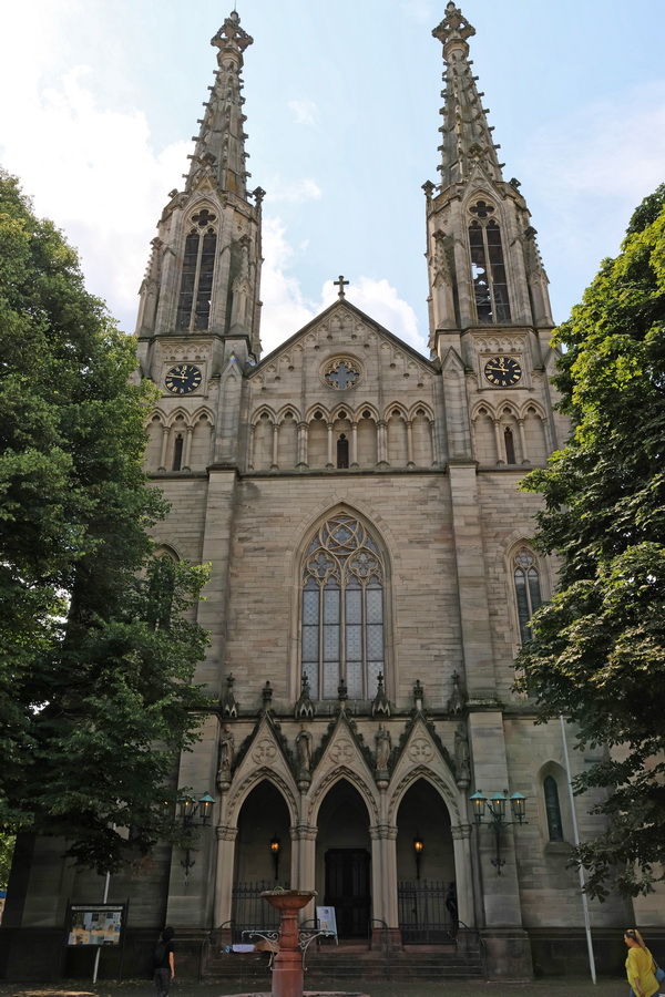 L'église Stadtkirche de Baden-Baden (Allemagne).
