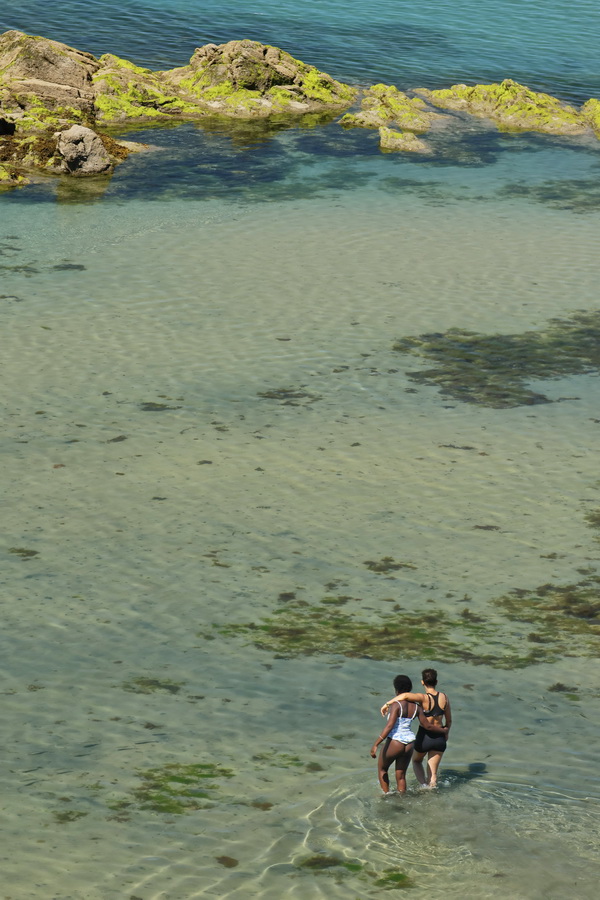 L'amour à la plage de l’Éventail, à Saint-Malo (Bretagne).