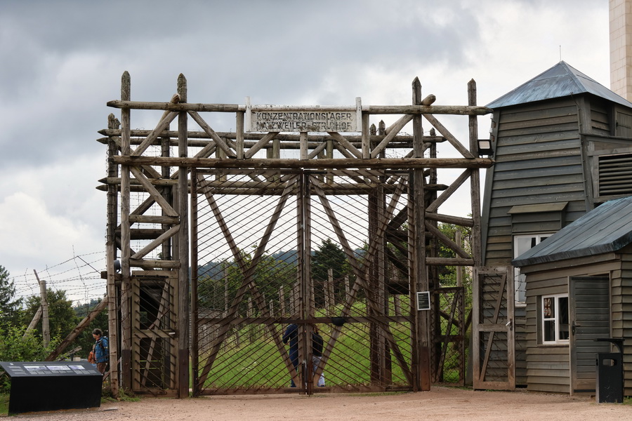 L'entrée du camp de concentration de Natzweiler-Struthof.
