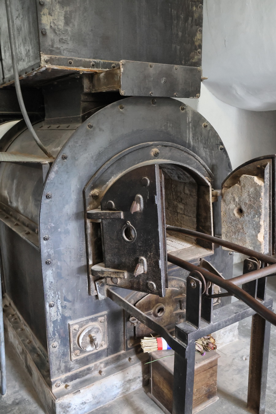 Le four crématoire du camp de concentration de Natzweiler-Struthof.