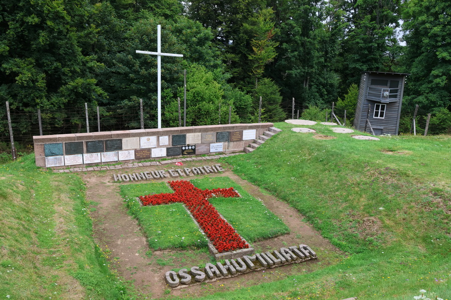 La fosse aux cendres du camp de concentration de Natzweiler-Struthof.