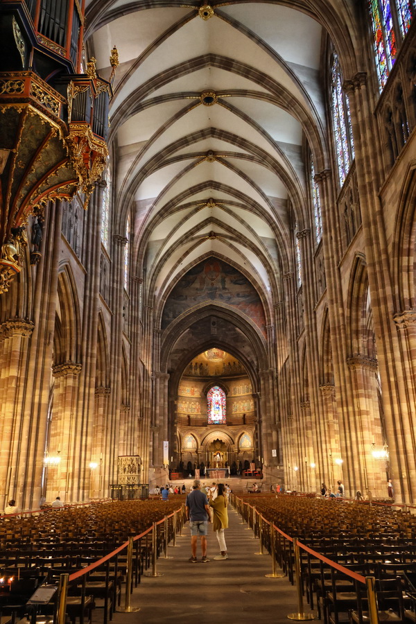 La cathédrale Notre-Dame de Strasbourg (Alsace).