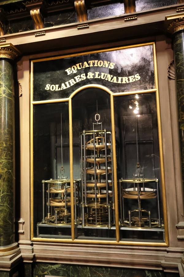 Détail de l'horloge astronomique de la cathédrale Notre-Dame de Strasbourg (Alsace).