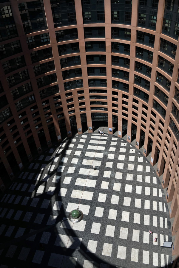 Le Parlement Européen de Strasbourg (Alsace).