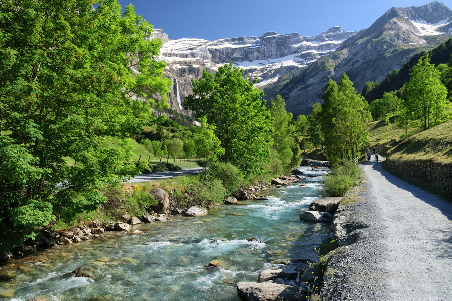 Gavarnie-Gèdre (Hautes-Pyrénées). Le Gave de Gavarnie.