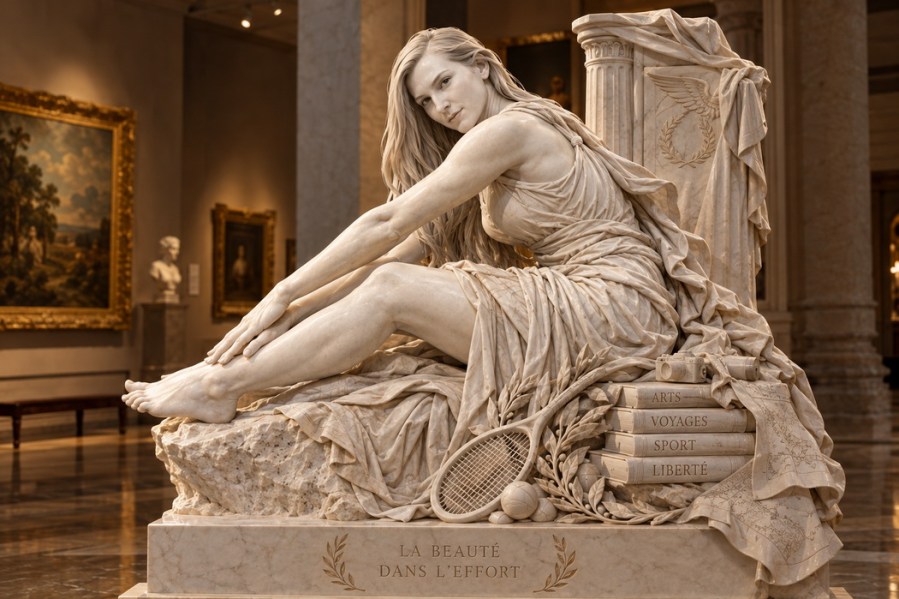 Statue néoclassique, beauté dans l’effort