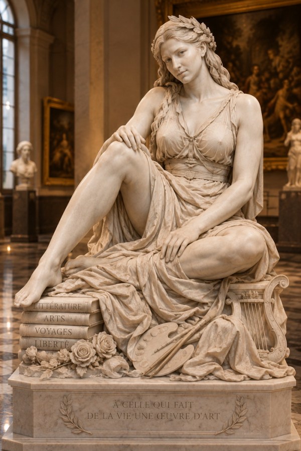 Muse de marbre au cœur du musée