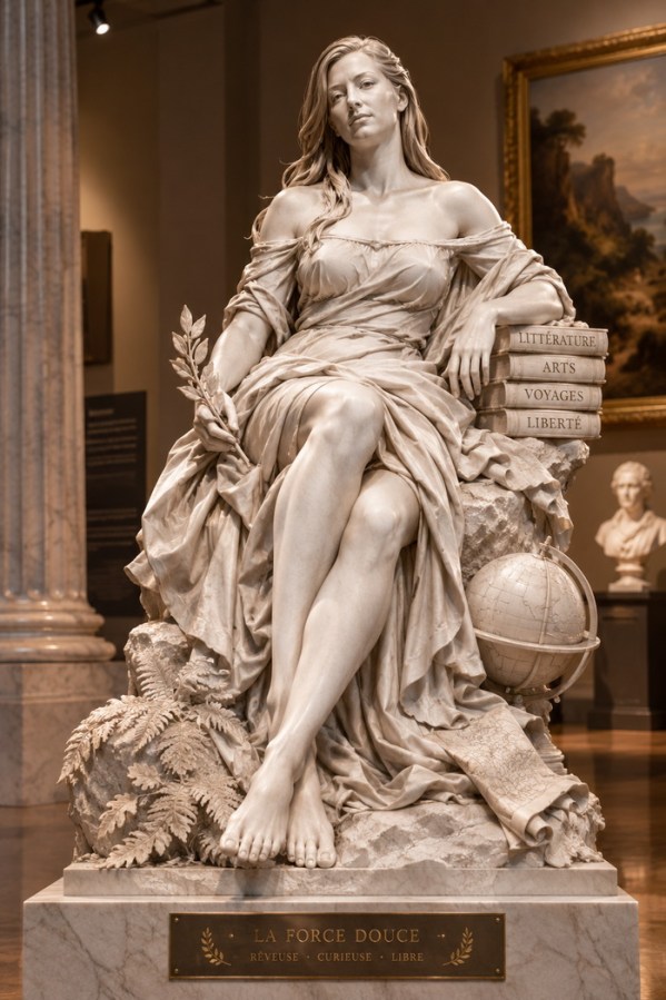 Déesse de marbre au musée