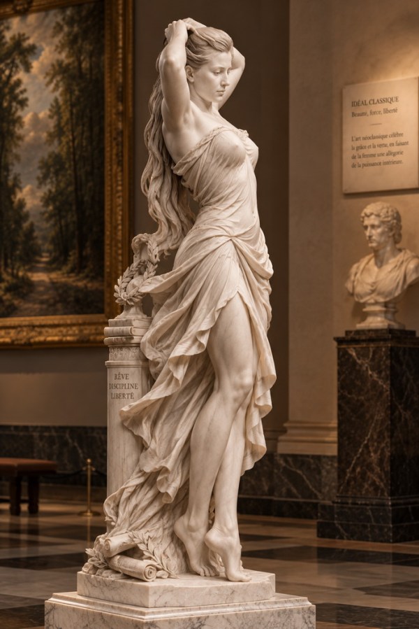 Statue néoclassique au musée