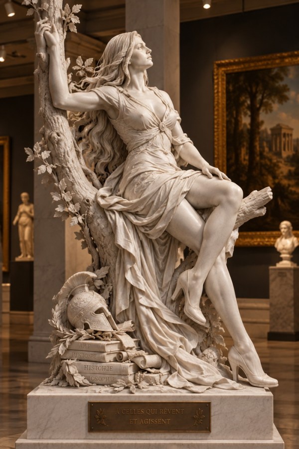 Statue néoclassique au musée